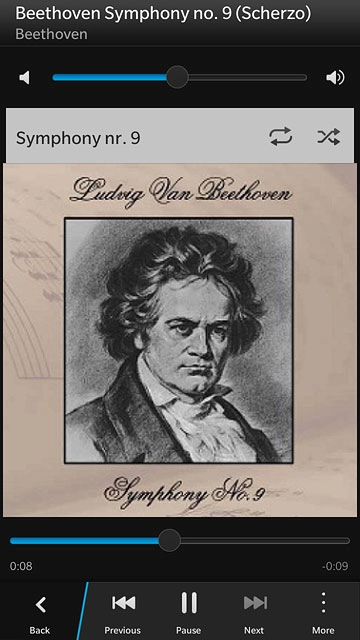 Press the repeat icon the necessary number of times to select the required setting.