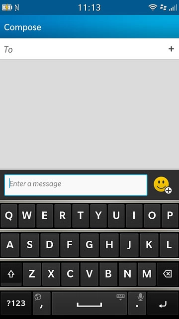 The following steps require that you're writing text and that the keypad is visible.