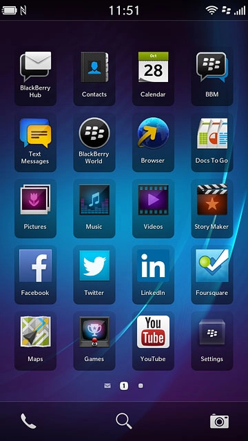 Press the phone icon.Slide your finger down the display starting from the top edge of your phone.
