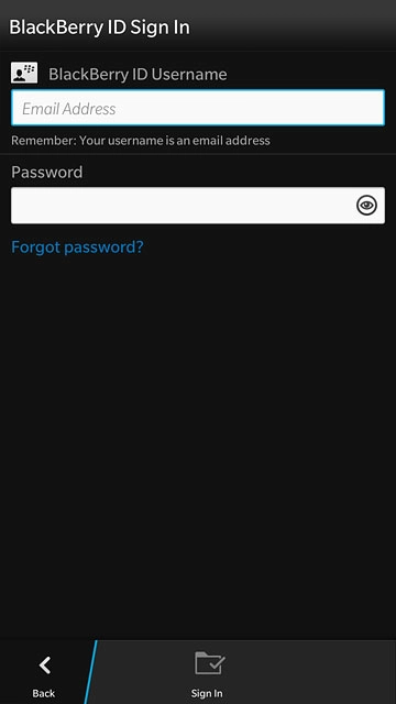Press the field below 