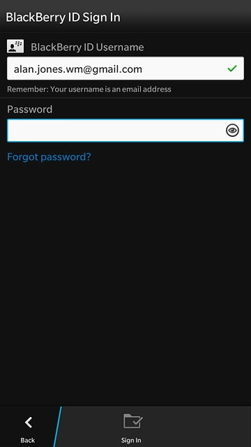 Press the field below 