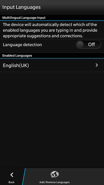 Press Add/Remove Languages.