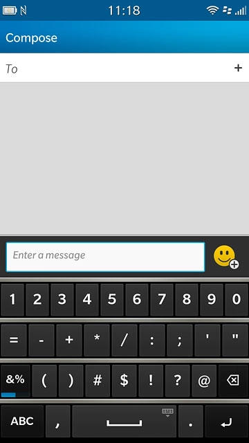 Press &% to see more symbols.