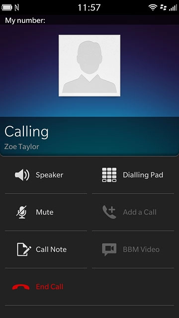 Press End Call to end the call.