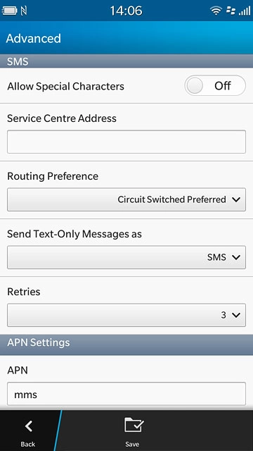 Press the field below 