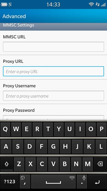 Press the field below 