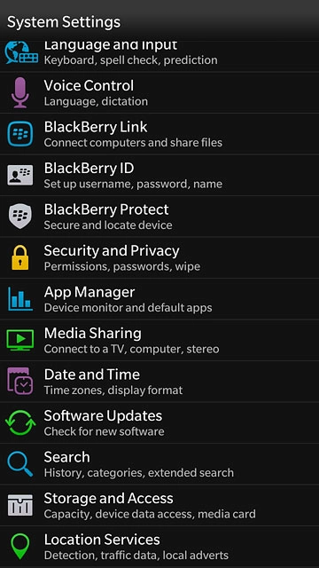Press Location Services.
