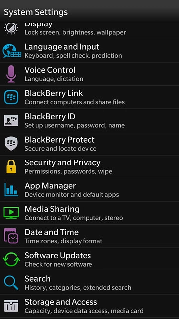 Press Storage and Access.