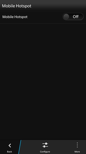 If you've previously used your phone as a Wi-Fi hotspot:Press Configure.