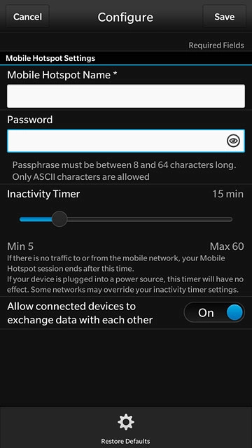 Press the field below 