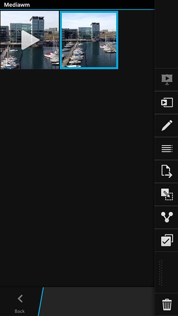Press the share icon.