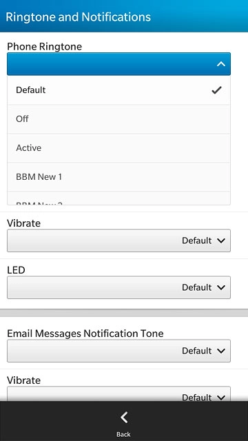 Press the different ring tones to listen to them.