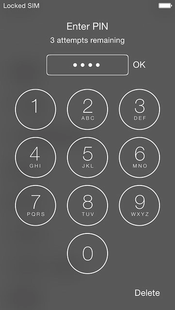 Key in your PIN and press OK.If your phone rejects the SIM:Contact the distributor or service provider where you bought your phone.