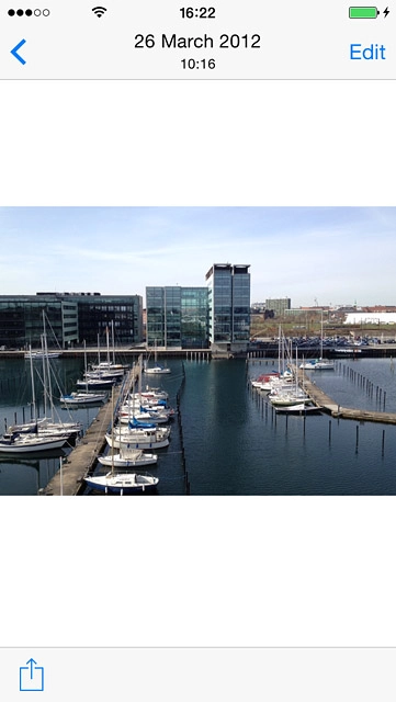 Make sure the other device is turned on and is ready to connect via AirDrop.Press the share icon.