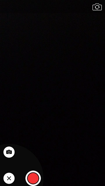 Press the record icon to start the video recorder.