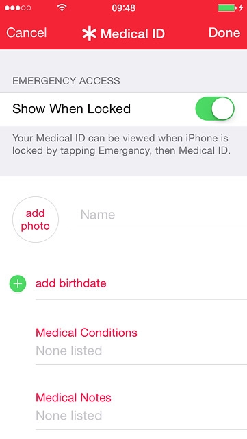 Press Name and key in your name.