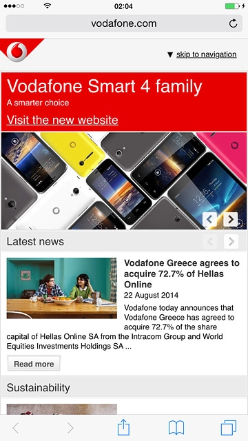 Press the address bar.