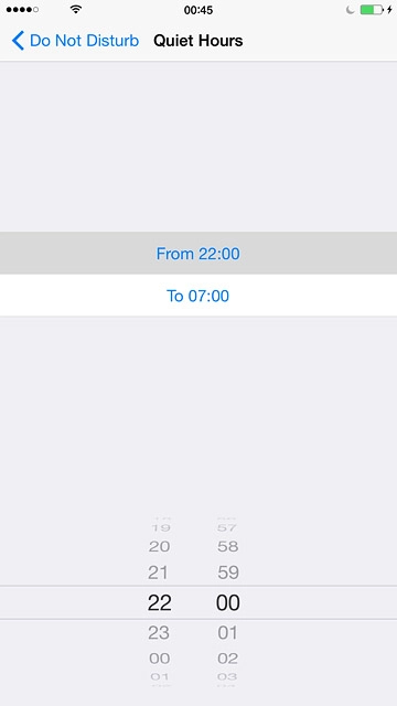 Press Do Not Disturb.