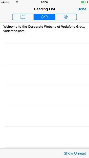 Press the required list.