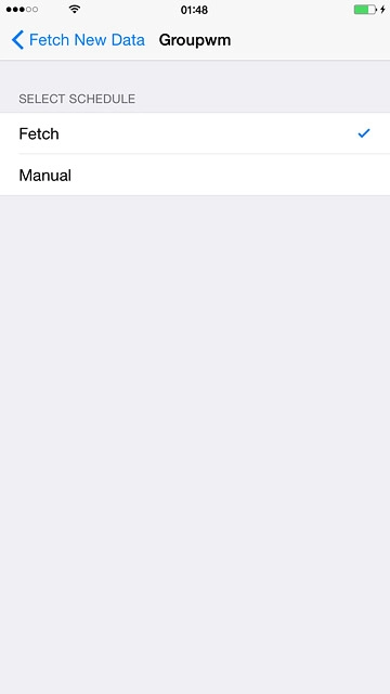 Press Fetch New Data.