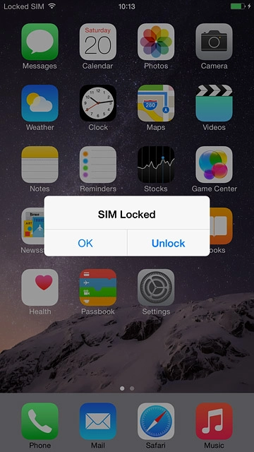 Slide your finger right on the display.Press Unlock.