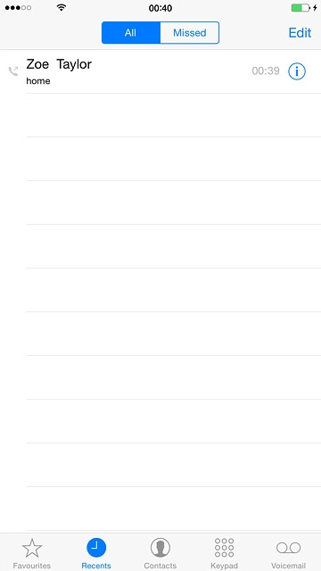 Press the required number.