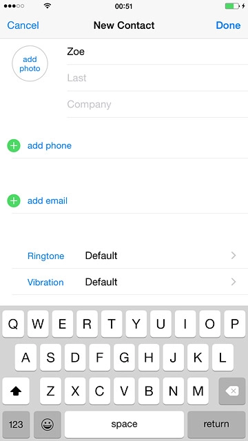 Press Last and key in the required last name.