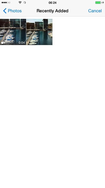 Go to the required folder.Press the required picture or the required video clip.