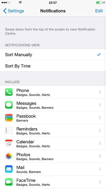 Press Settings to save the settings.