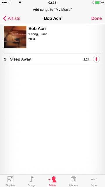 Go to the required audio file.Press the required audio file to select it.