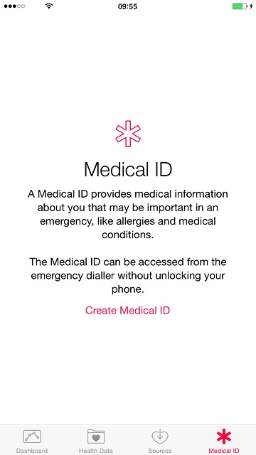 Press Medical ID.