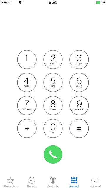 Key in **62*+61414121121# Press the call icon.