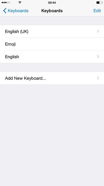 Press the required language.