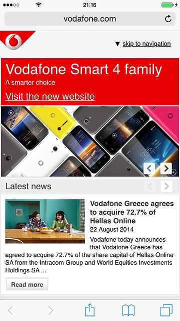 Press the address bar.