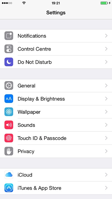 Press iTunes & App Store.