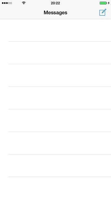 Press the new message icon.