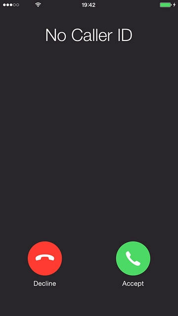 If the screen lock is turned off:Press Decline to reject a call.