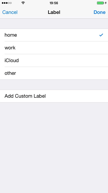 If you select Add Custom Label: