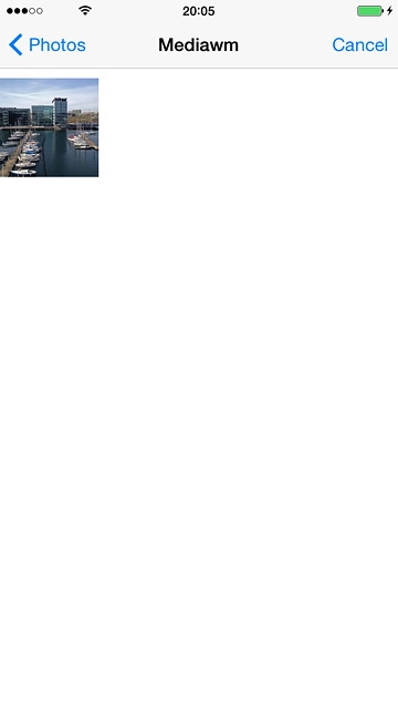 Go to the required folder.Press the required picture.