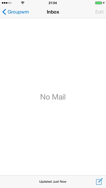 Press the new email message icon.