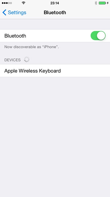 Your phone searches for devices and after a moment, a list of Bluetooth devices within range is displayed.Press the required Bluetooth device.Follow the instructions on the display to pair the Bluetooth device with your phone.The new device is displayed on the list of paired devices.