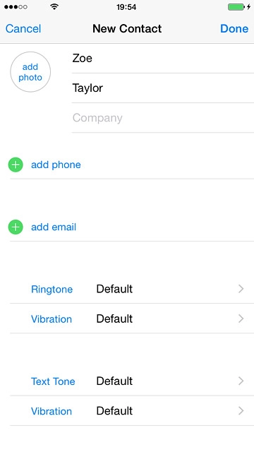 Press add phone and key in the required phone number.