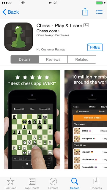 To install a free app:Press FREE.