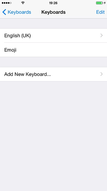 Press Add New Keyboard....
