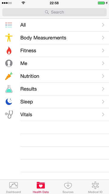 Press All or the required category.