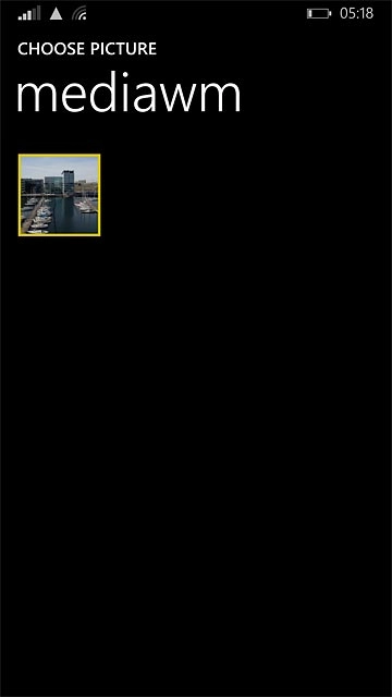 Press the required picture.