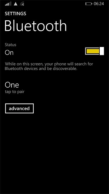 Make sure the other device is turned on and is ready to connect via Bluetooth.Your phone now searches for devices and after a moment, a list of Bluetooth devices within range is displayed.Press the required Bluetooth device.Follow the instructions on the display to pair the Bluetooth device with your phone.The new device is displayed on the list of paired devices.