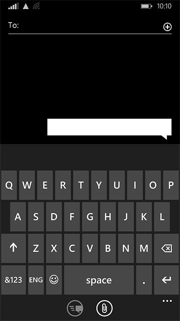 Press the letter keys to key in the required word.A number of words based on the letters you've keyed in are displayed.