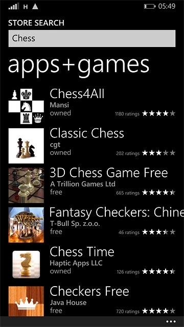 Press the required app.