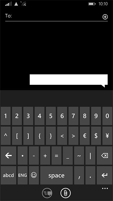 Press abcd to return to text input.